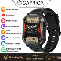 MK66 Smart Watch Men Large Battery Music Playback Fitness Tracker Waterproof IP68 Bluetooth Call Sports Smart Watch