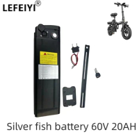 60V 20A Suitable for Silver Fish Electric Bicycle 18650 Lithium Battery, 1500W