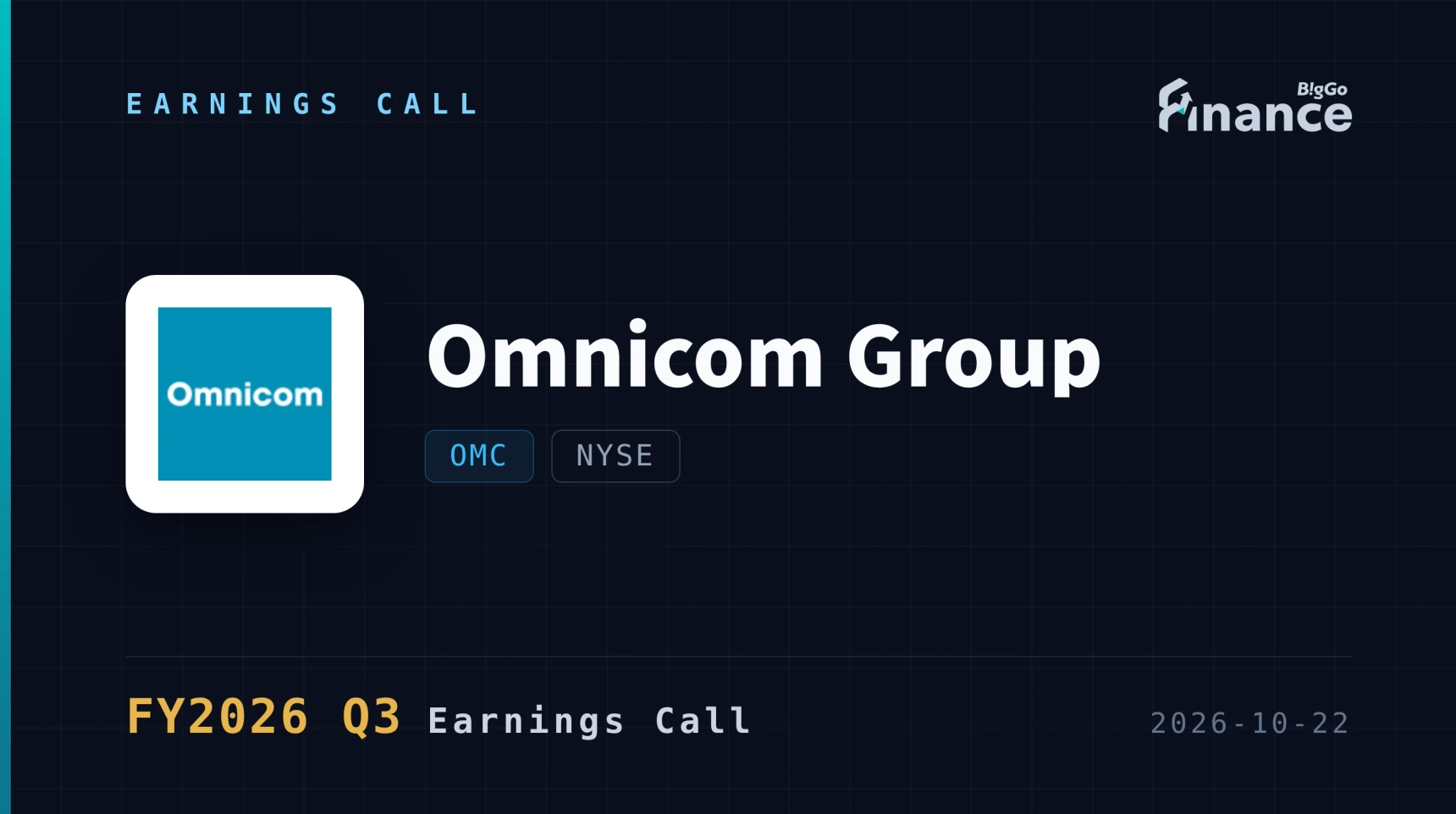 [Omnicom Group Q3 2026 Earnings Call] Omnicom Posts 7.2% Organic Growth ...