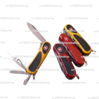 Swiss Army Knife 85mm New Generation Series Non-Slip Black Yellow Red Handle Multi-Function Folding Knife