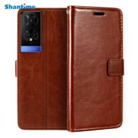 Case For TCL 50 5G Wallet Premium PU Leather Magnetic Flip Case Cover With Card Holder And Kickstand For TCL 50 5G