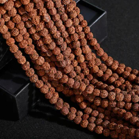 Rudraksha Vajra Beads For Making Bracelet Jewelry Accessories Meditation Mala Prayer Ethnic Tibetan Buddhism 108pcs/Set Diy