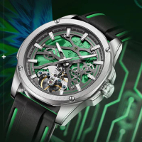 New Men's Skeleton AILANG Brand Tourbillon Automatic Mechanical Watch Fashion Luminous Men's Watch