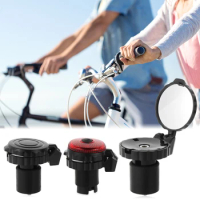 Small Rotary Folding Cycling Bicycle Mirror Handlebar Rearview Mirror Handle Plug Reflector Special Road MTB Bike Accessories