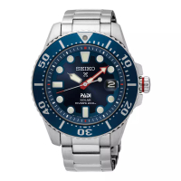Seiko Jam Tangan Pria Seiko Prospex SNE549P1 PADI Solar Divers 200M Blue Dial Stainless Steel Strap