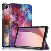 Case For Lenovo Tab M8 4rd Gen TB-300FU PU Leather Protective Shell for Lenovo Tab M9 TB-310FU Tablet Cover With Holder