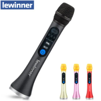 Lewinner L-899 Karaoke 30W Mic Wireless Microphone Professional Bluetooth Handheld Portable Speaker KTV Player