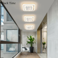 White Frame LED Ceiling Light for Aisle Corridor Living Room Bedroom Light Ceiling Lamp Modern Home Indoor Decor Lighting Lustre