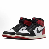 【NIKE 耐吉】AJ1 High OG 黑腳趾 紅黑白 舒適 減震防滑 復古籃球鞋 男鞋 休閒鞋 DZ5485-106