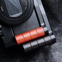 Quick Release L Plate/Bracket Holder hand wooden Grip L-Shaped for Sony RX100m6 RX100 vi M3 M4 M5 M6 M7 RX100vii Arca-Swiss RRS