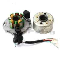 motorcycle150cc 8 coil Stator and Magneto Housing for LF Lifan Horizontal Motor Racing Rotor Dirt pit monkey Bike 140