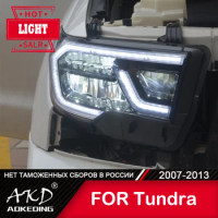For Car Toyota Tundra 2007-2013 Head Lamp Car Accessory Fog Lights Day Running Light DRL H7 LED Bi Xenon Bulb Headlights