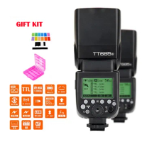 New Godox TT685S GN60 TTL Flash Light Speedlite 230 Full Power Auto/Manual Zooming for Sony DSLR Cameras A77II A7RII A7R A58 A99