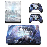 Monster Hunter World Iceborne Skin Sticker Decal For Microsoft Xbox One X Console &amp; Controller For Xbox One X Skin Sticker Vinyl