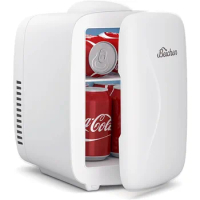 BEICHEN Mini Fridge [Upgrade], Small Fridge Rapid Cooling 4 Liter/6 Cans Skincare Fridge, Cooler and Warmer Refrigerators