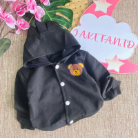 Jaket bayi hoodie KANCING BABY BEAR 2-12bulan Bu ziya baby