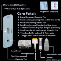 HIV 1/2 Rapid Test Cassette 1Test Akurat Cepat Mudah