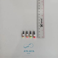 Pelampung Pancing Kumbul Bulu Merak Asli Kawat Panjang Bervariasi 6 cm Putih