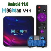 For xxiaomi H96 MAX V11 Android 11 Smart TV Box 2GB 4GB 4K Hd 2.4G 5G Wifi BT4.0 HDR USB 3.0 3D H.265 Receiver Media Player