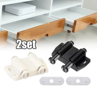 2 Set Push On Pintu Lemari Magnet Universal Magnet Push Open Single Double Lemari Kaca Buffet