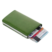 NEW Stainless Steel Mens Credit Card Holder Fashion Brand Card Holder Metal Card Case High Quality Card Organizer Mini Wallet