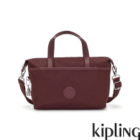 Kipling 熱葡萄酒紅簡約手提肩背托特包-KALA MINI