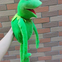 60cm Large The Muppet Show Kermit Puppets ventriloquism plush toy doll stuffed Christmas Gift Birthday
