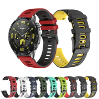 For Huawei Watch GT 4 46mm Smartwatch Strap Sport 22mm Silicone Bracelet For Huawei Watch 3 4/GT 2 Pro/GT 3 SE/GT Runner/2E Band