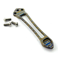 Custom Titanium Knife Integrated Pocket Clip With Screws For Benchmade Griptillian 551 Bugout 535 940 Emerson CQC ZT0640 0920