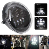 Motorcycle LED Headlamp 60W Front Headlight Hi/Low Beam For Harley Davidson V-Rod VRSC VRSCF VRSCR 2002-2017 Moto Faros Phares