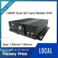 LSZ MDVR AHD 1080P 4CH Dual SD card mdvr remote monitoring positioning truck video host Free platfor