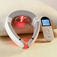 Original Pangao 4D Smart Electric Cervical Massager U shaped Pillow Multifunctional Portable Neck Relax Pain Relie Massager