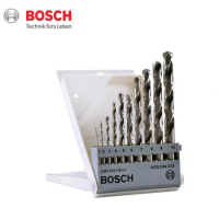 Bosch Professional 10-Piece PointTeQ Hexagonal Drill Bit Set for Metal Diameter 1-10mm Accessory for Impact Drivers and Drill