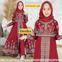 TERBARU Baju Gamis Anak Perempuan ( DIJAMIN FOTO ASLI ) Set Gamis Anak Model India Full Bordir Asli