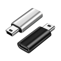 Mini USB to USB C Adapter USB C to Mini USB Adapter USB C Female to Mini USB Male Adapter for Notebook Laptop Data Sync