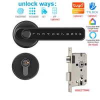 Tuya Smart Door Lock Electric Digital Split Lock Fingerprint Password APP Unlock Locks Smart Home Security Biometric Door Lock