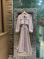 Long Dress Tweed by bombshellstores / set wanita / set 2 in 1 / ootd kondangan / Gamis kondangan / G