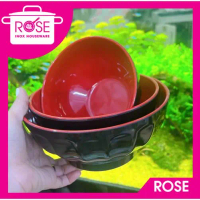 Tô nhựa xoắn đỏ đen Fataco - Tô xoắn melamine 2 lớp đỏ đen Cao Cấp đủ size