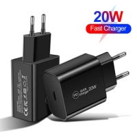 20W PD fast charger For iphone 12 Pro Max UK EU Plug USB C C2L Adapter Travel charger QC3.0 for Apple 11 for Samsung for HUAWEI