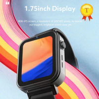 NEW big screen 1.75inch Dual Mode Dual Chip 4G-LTE ip68 Watch Phone GPS 5ATM Android 9.1 Face Unlock Smart Watch for ios android