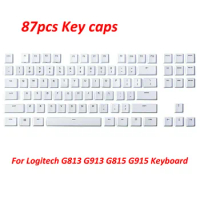109 87 Keys White Keycaps US Layout for Logitech G813 G815 G913 G915 TKL Mechanical Gaming Keyboard