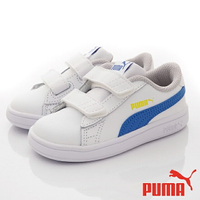 PUMA運動童鞋休閒板鞋365174-33白藍(中大童)
