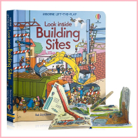 Usborne Look Inside Building Sites Montessori Educational English Book for Kids Children Picture Boo