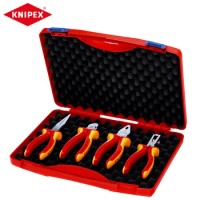 KNIPEX 00 20 15 Tool Box "RED" Electric Set 1 Insulated 1000V Pliers VDE Tools Combination Plier Diagonal Cutter