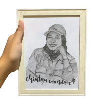 Sketsa Wajah Asli Untuk Kado A5 Lukisan Wajah
