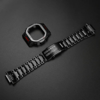 G-Refit NEW For Casio DW5600 GW-B5600 5600 Metal Bezel Stainless Steel Watchband Case Strap modified Wtach Accessories With Tool