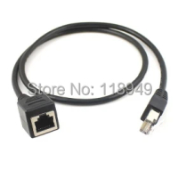 100pcs/lot 30cm 8P8C FTP STP UTP Cat 5e Male to Female Lan Ethernet Network Extension Cable Patch Cord