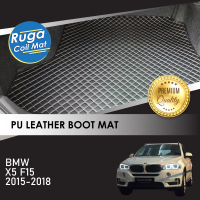 BMW X5 F15 (2015 - 2018) Karpet Bonet Kulit PU PREMIUM QUALITY PU Leather Boot Carpet Compatible BMW