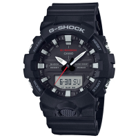 G-SHOCK 絕對強悍輕薄3D雙顯運動錶(GA-800-1A)-黑/48.6mm