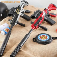 Electric Manual 2 Modes M416 M249 Water Toy Guns Crystal Bomb Shooting Launcher Rifle Sniper For Adults Boys CS Go